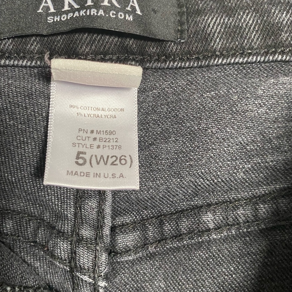 AKIRA Charcoal Denim Pants